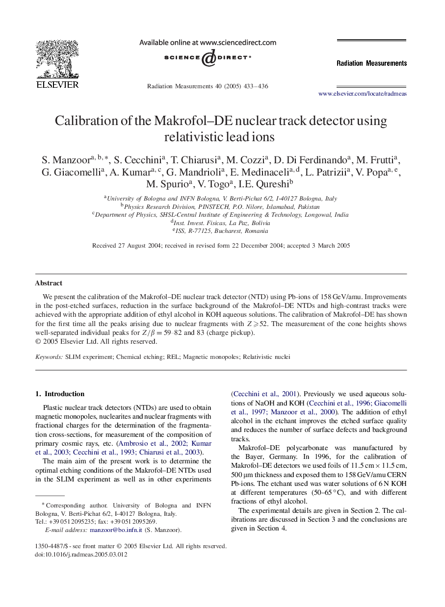 Calibration of the Makrofol-DE nuclear track detector using relativistic lead ions