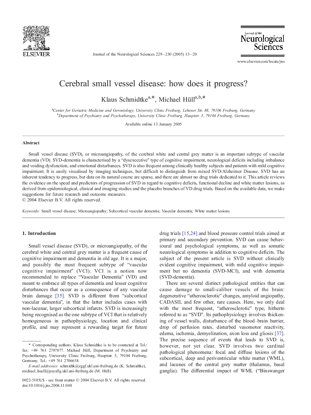 Cerebral small vessel disease: how does it progress?