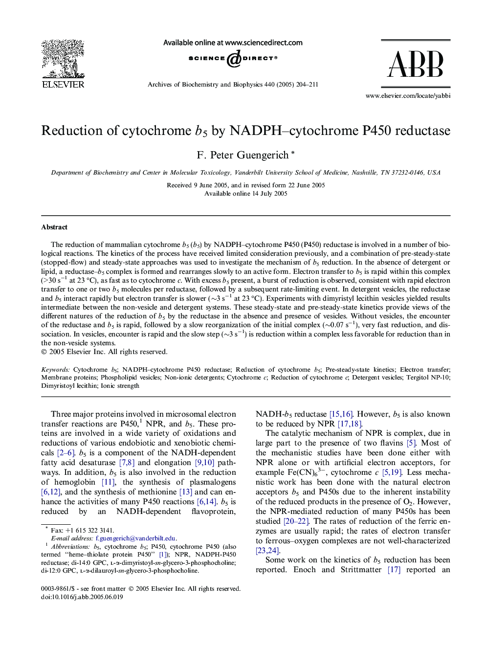 Reduction of cytochrome b5 by NADPH-cytochrome P450 reductase