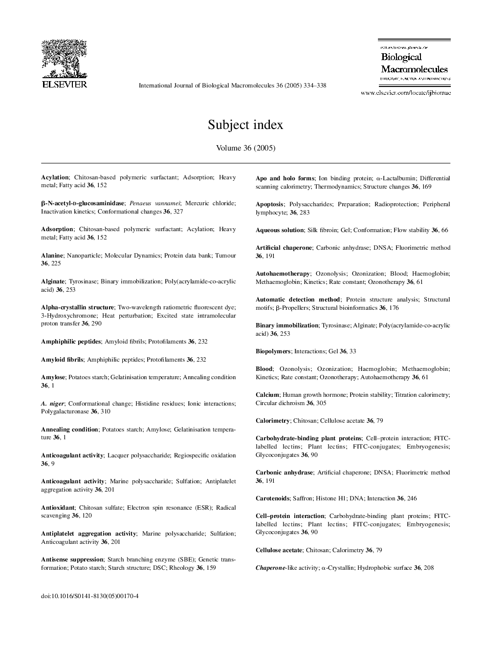 Subject Index