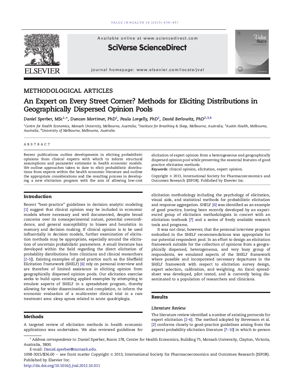 An Expert on Every Street Corner? Methods for Eliciting Distributions in Geographically Dispersed Opinion Pools