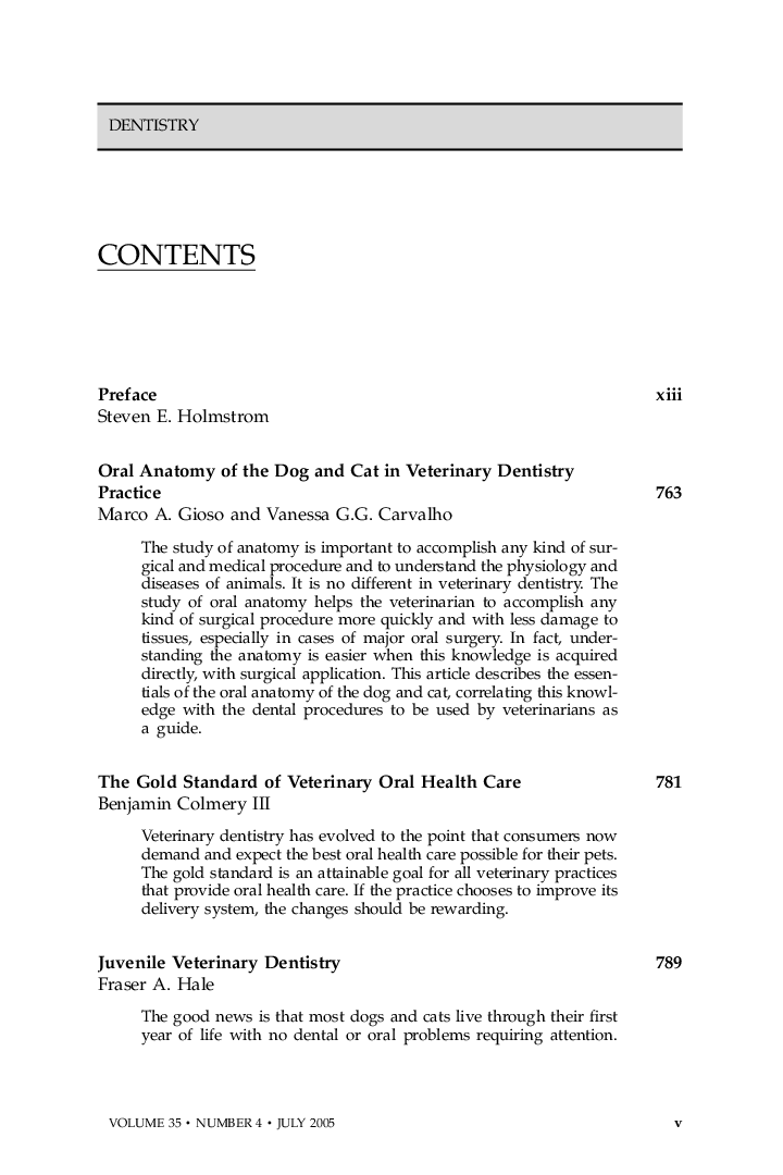 Table of Contents