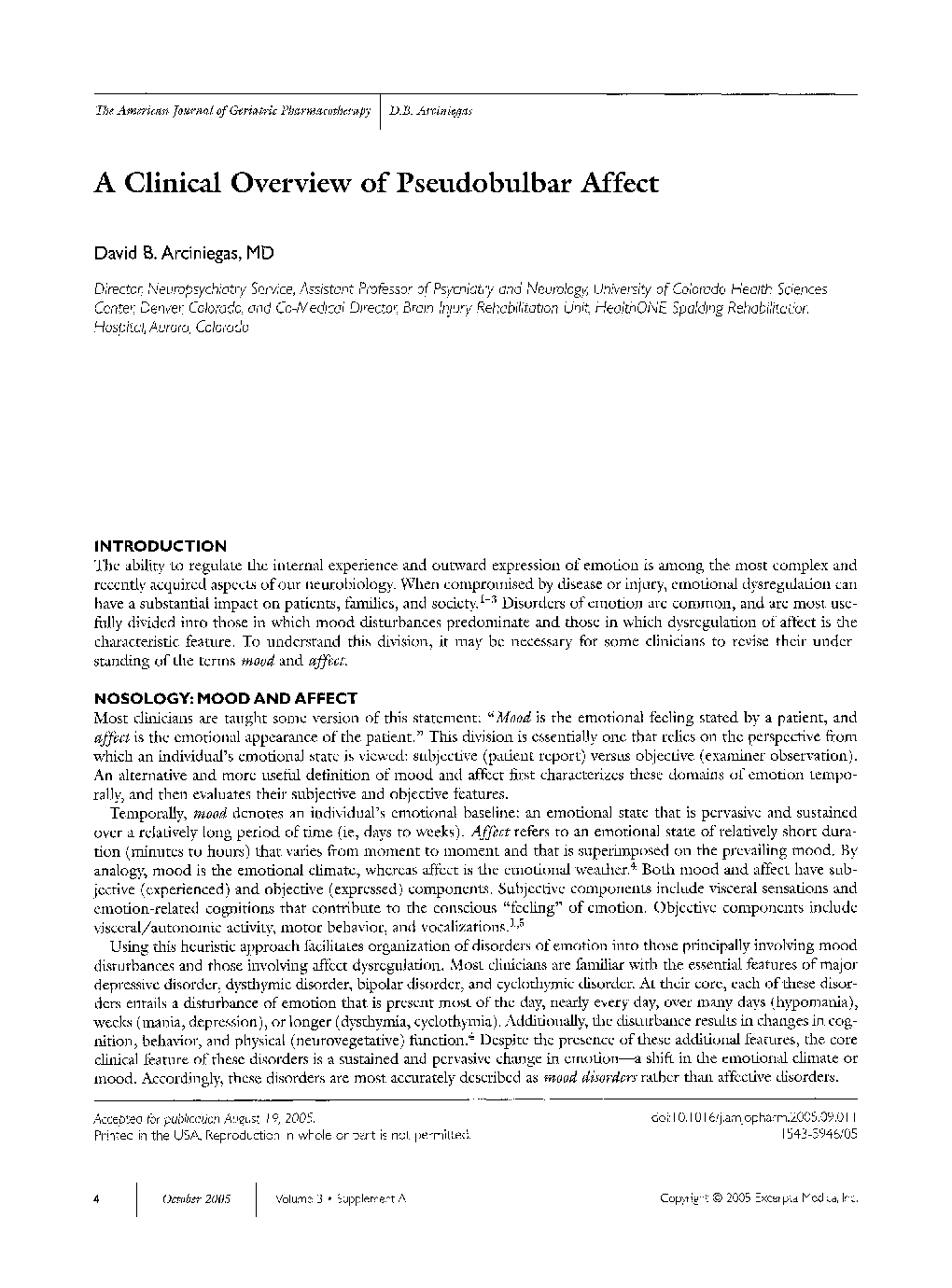 A clinical overview of pseudobulbar affect