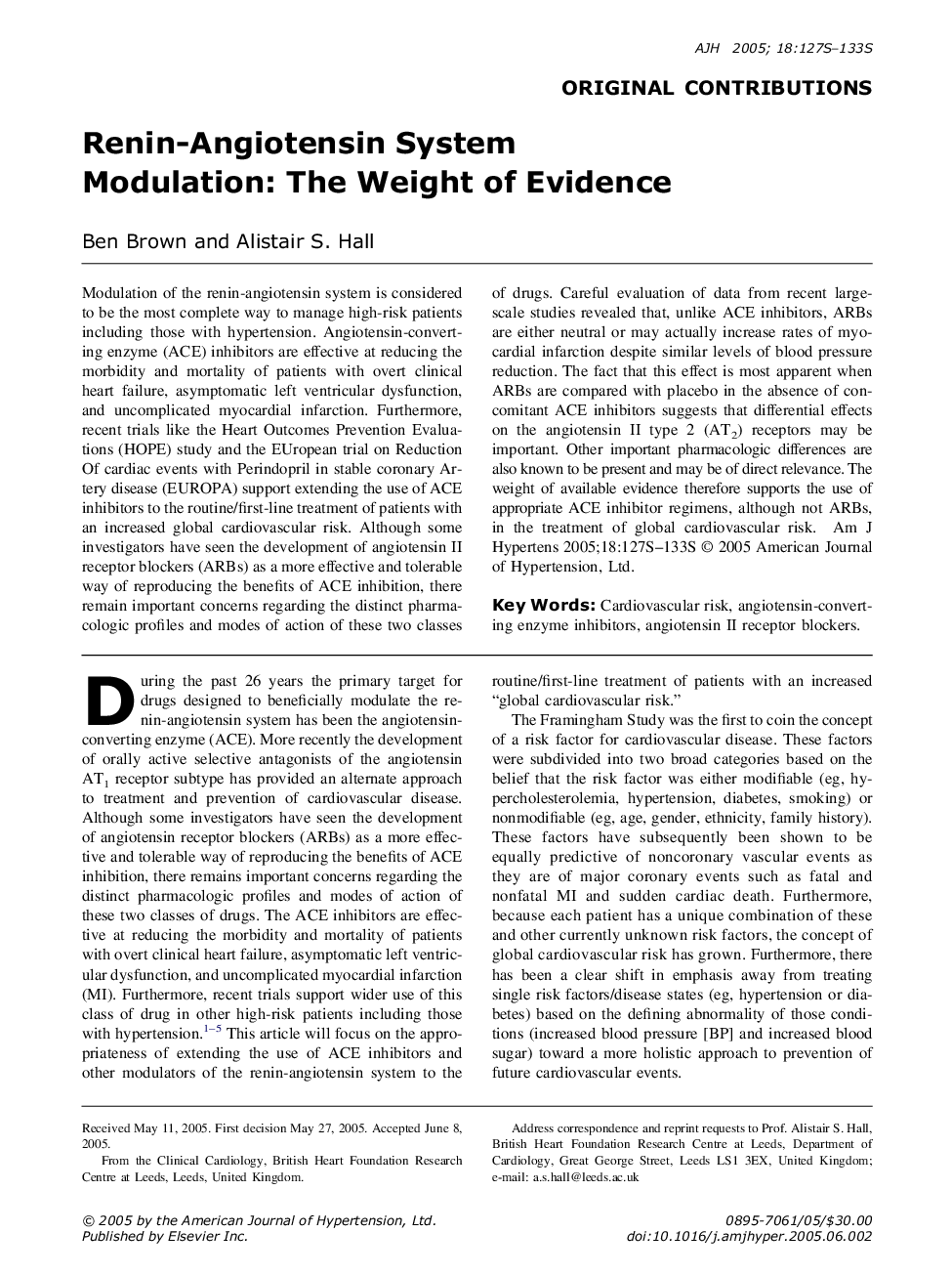Renin-Angiotensin System Modulation: The Weight of Evidence