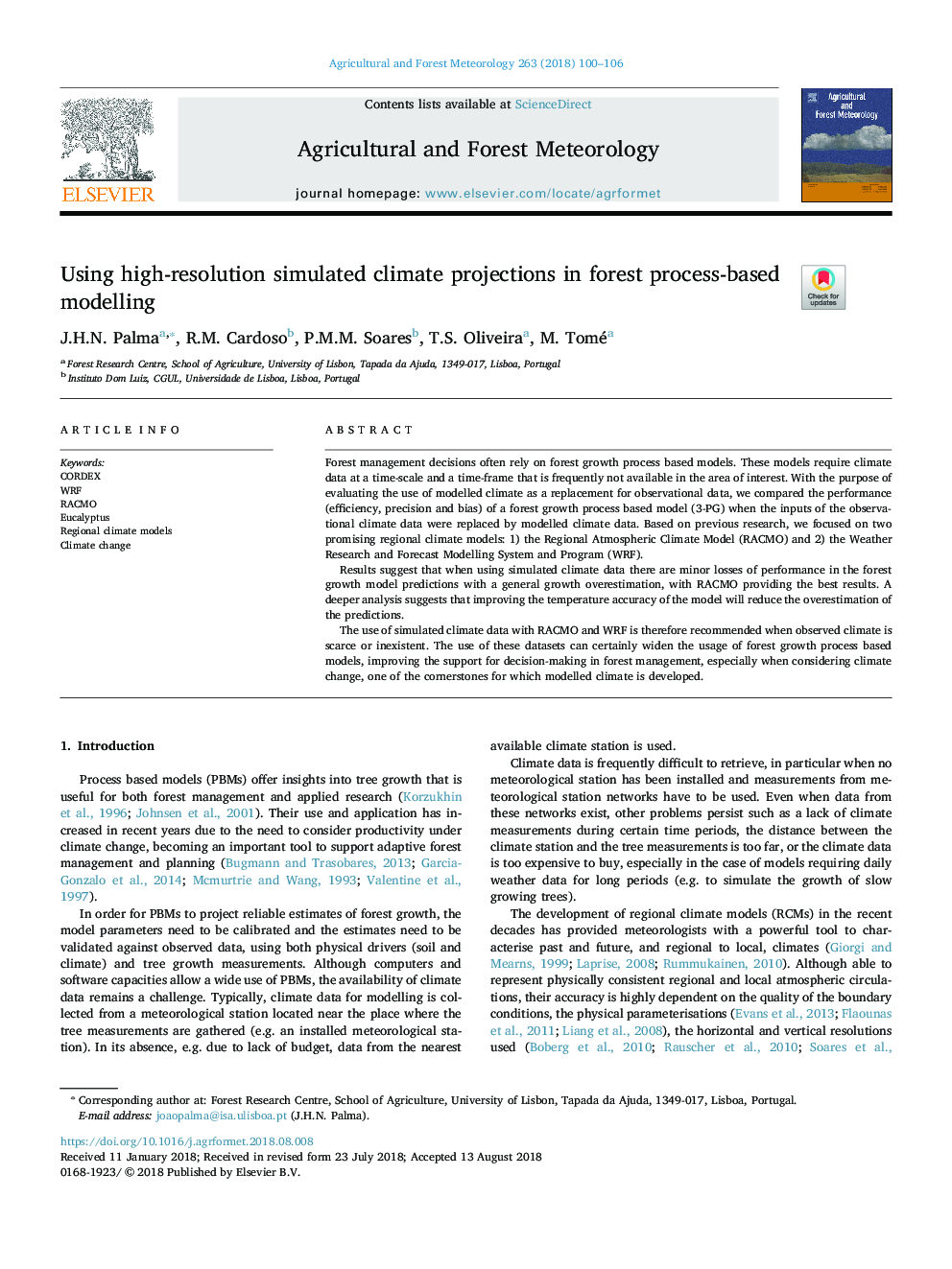 Using high-resolution simulated climate projections in forest process-based modelling