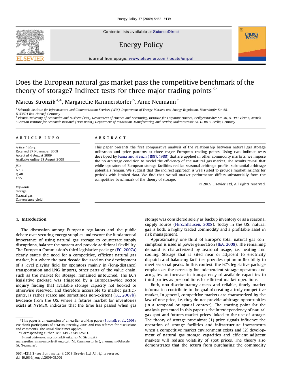 Does the European natural gas market pass the competitive benchmark of the theory of storage? Indirect tests for three major trading points 