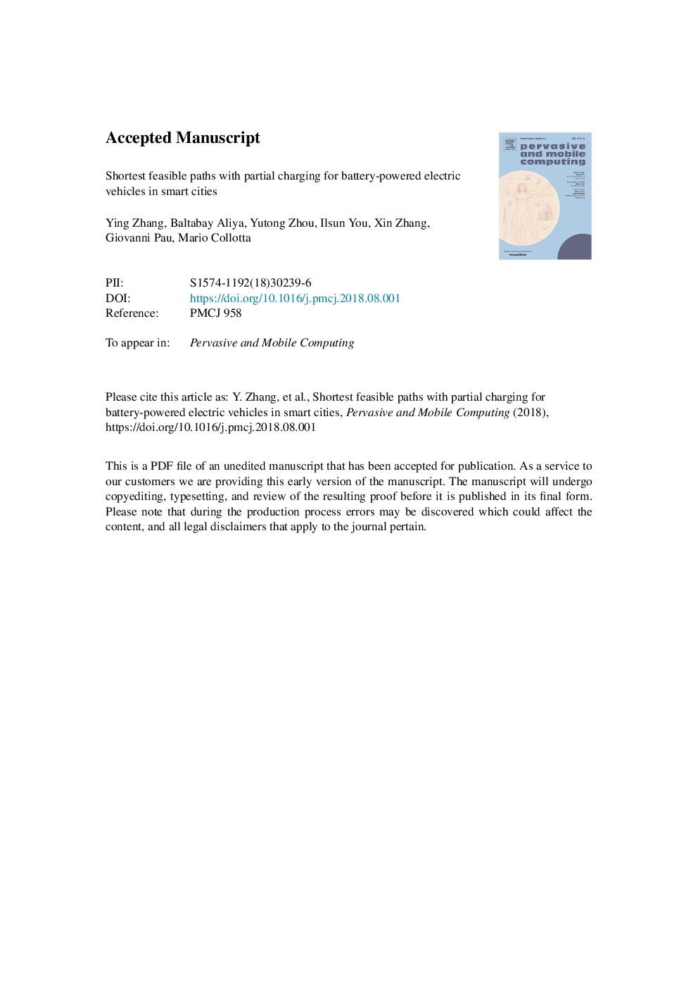 Shortest feasible paths with partial charging for battery-powered electric vehicles in smart cities