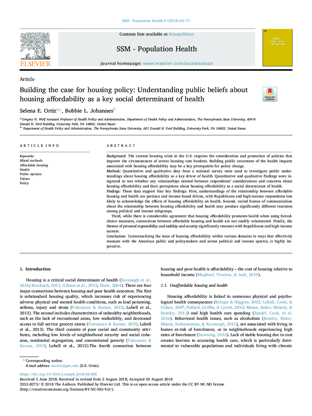 Building the case for housing policy: Understanding public beliefs about housing affordability as a key social determinant of health