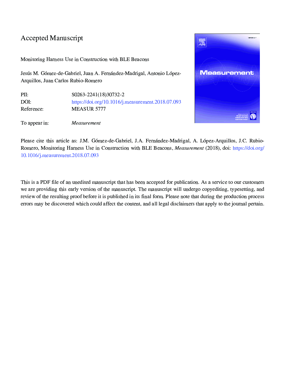 Monitoring harness use in construction with BLE beacons