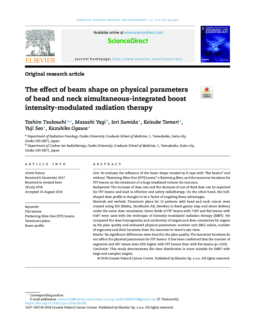 The effect of beam shape on physical parameters of head and neck simultaneous-integrated boost intensity-modulated radiation therapy