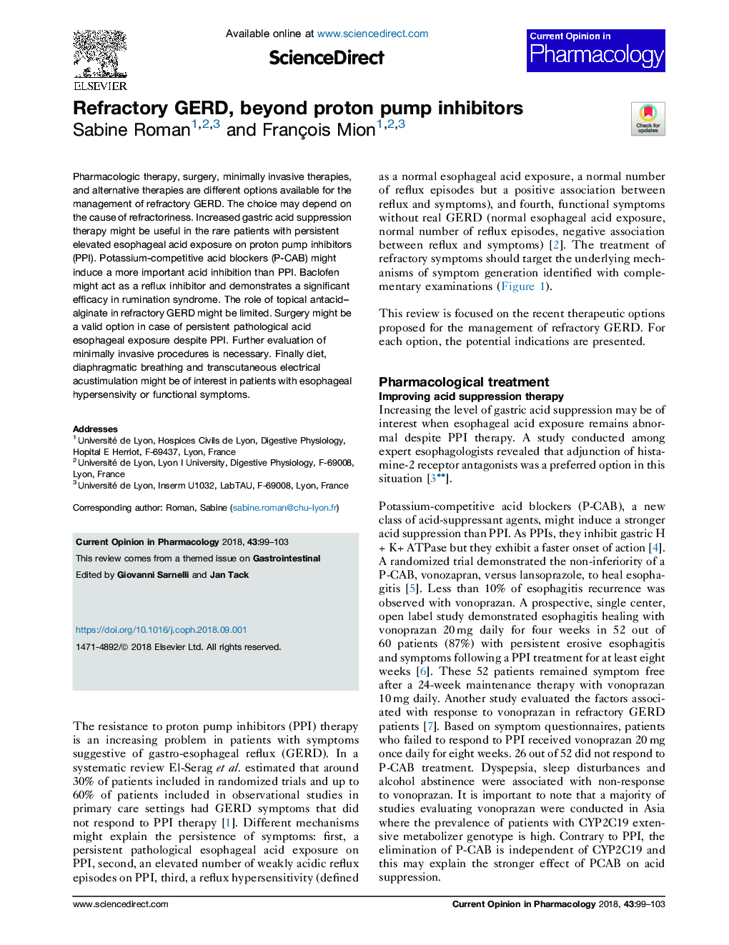 Refractory GERD, beyond proton pump inhibitors